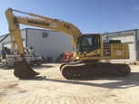 Side of used Komatsu excavator